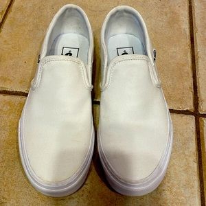 Vans Classic White Slip On Sneakers 8